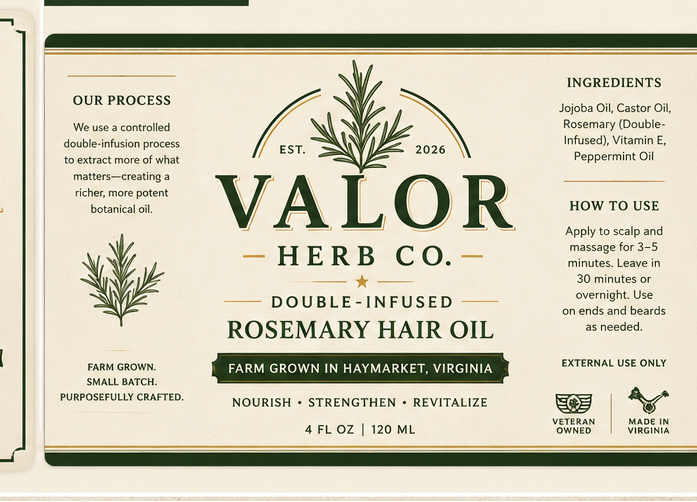 Double-Infused Rosemary Hair Oil – 4 oz